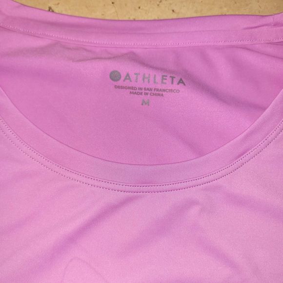 Athleta Cadence Pink Mesh Longsleeve with thumbholes - Picture 5 of 5